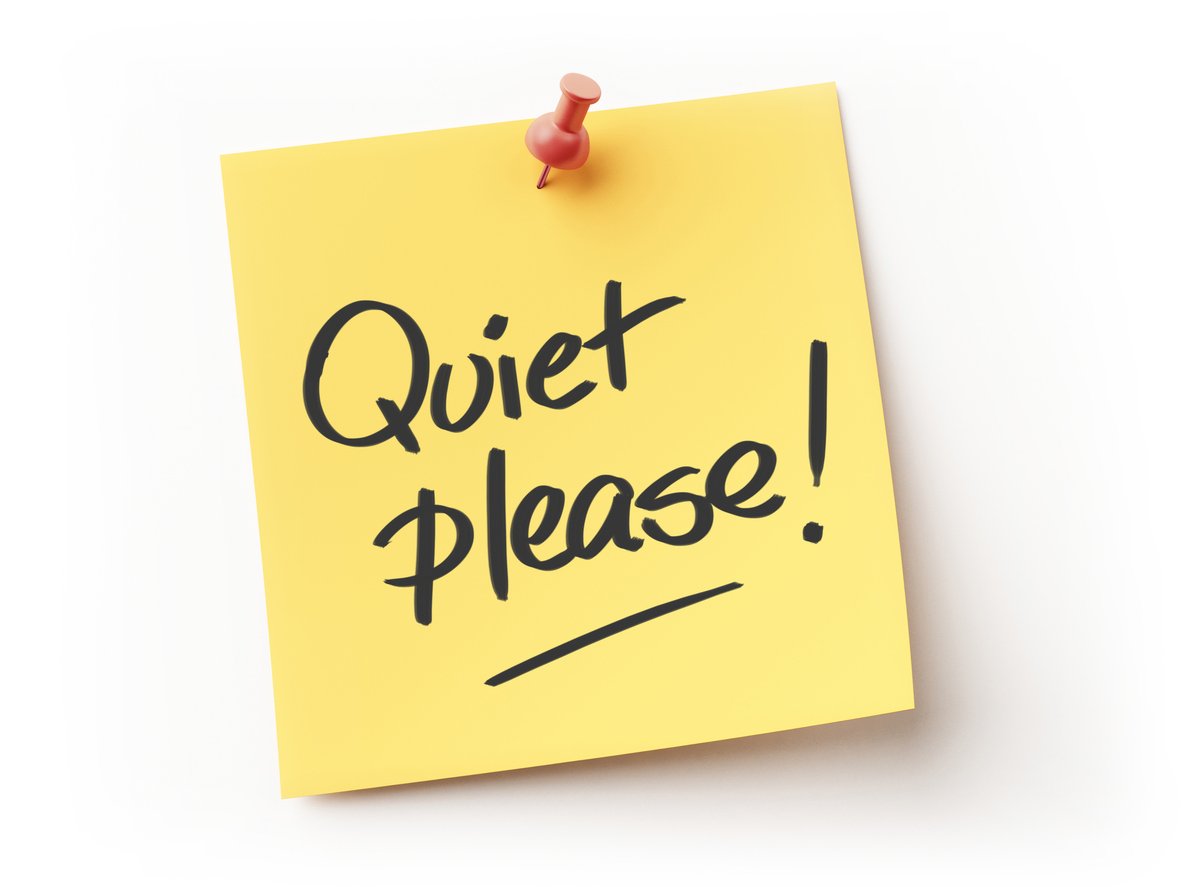 Quiet Please Quiet Please Sticky Note